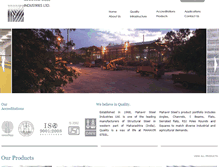 Tablet Screenshot of mahavirsteel.com